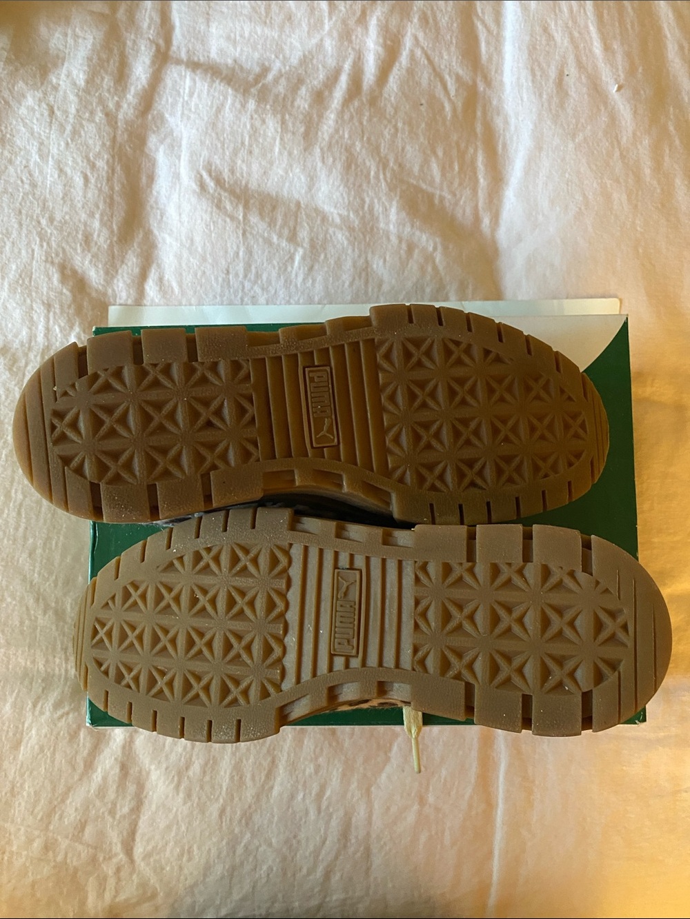 Puma Mayze Leopard Print Platform Sneakers in Brown and Tan - Picture 4 of 6